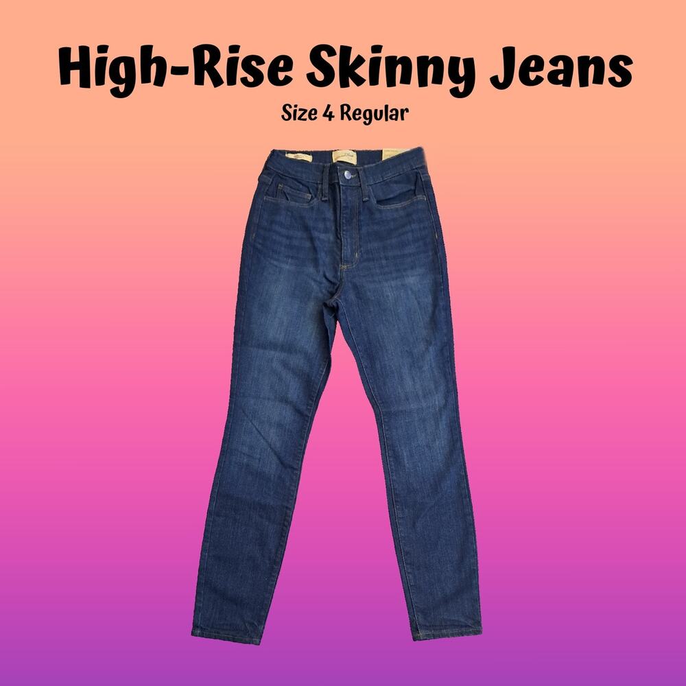 Universal Thread High-Rise Super Stretch Fitted Skinny Jeans Size 4 Regular